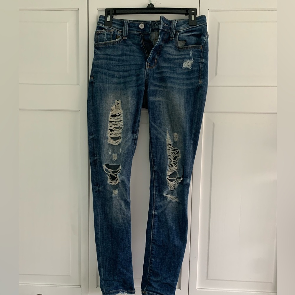 Women’s, Size 3, Arizona Jean Co., Ripped High Rise Skinny Jeans